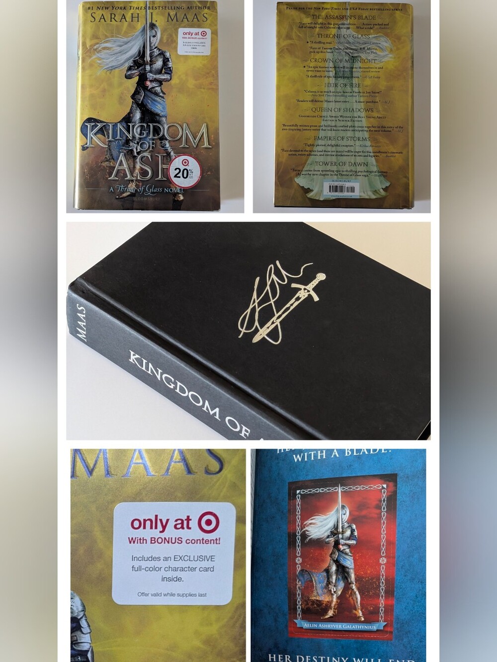 Kingdom of Ash 1st Edition Target Exclusive | Sarah J. Maas | Hardcover | Bk 7
